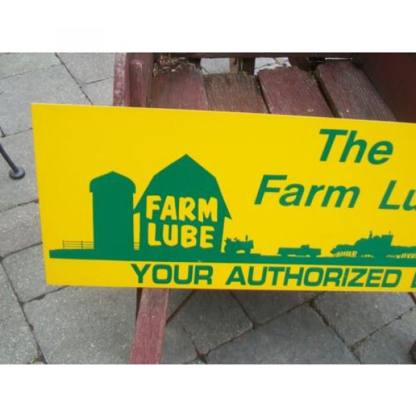 HUGE FARM LUBE / GREASE DEALER OIL SIGN - LUBRICATION FOR ALL FARM EQUIPMENT #3 image