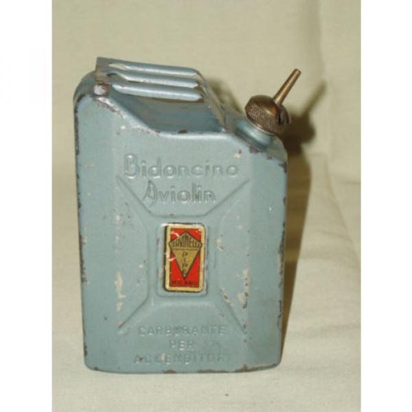 Vintage grease box lubricator Italian Savinelli Milano gasoline canister shaped #1 image