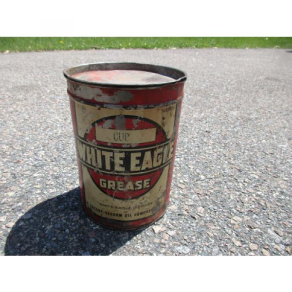 1920s 30s White Eagle Grease Can #1 image