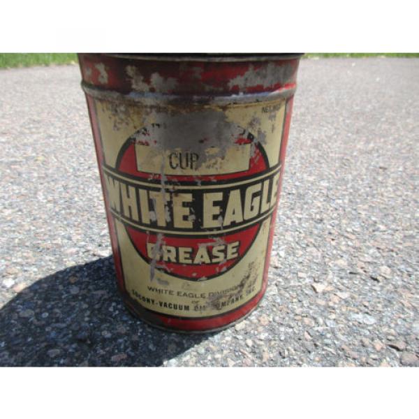 1920s 30s White Eagle Grease Can #3 image