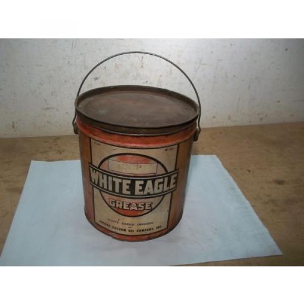 Old Socony 10# White Eagle Grease Can #1 image