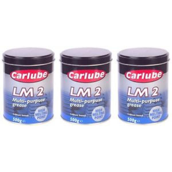 3 x Carlube LM 2 Multi-Purpose Grease Lithium Based High Melting Point 500g #1 image