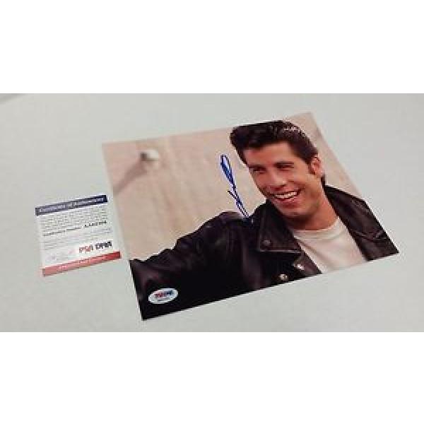 *PSA* Autographed 8x10 JOHN TRAVOLTA in GREASE Great smile :) #1 image