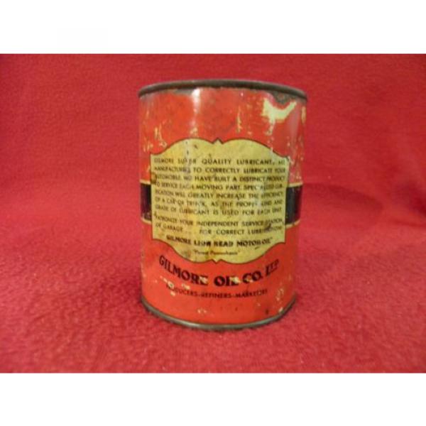 GILMORE LION HEAD SUPER QUALITY LUBRICANT GREASE CAN WATER PUMP NICE RARE WOW #4 image