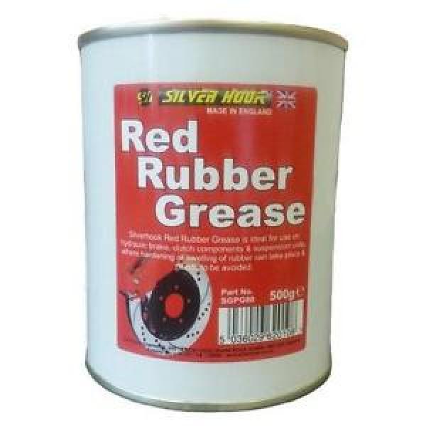 2 x Silverhook Red Rubber Grease 500g - For Brakes And Clutches/Calipers/O Rings #1 image