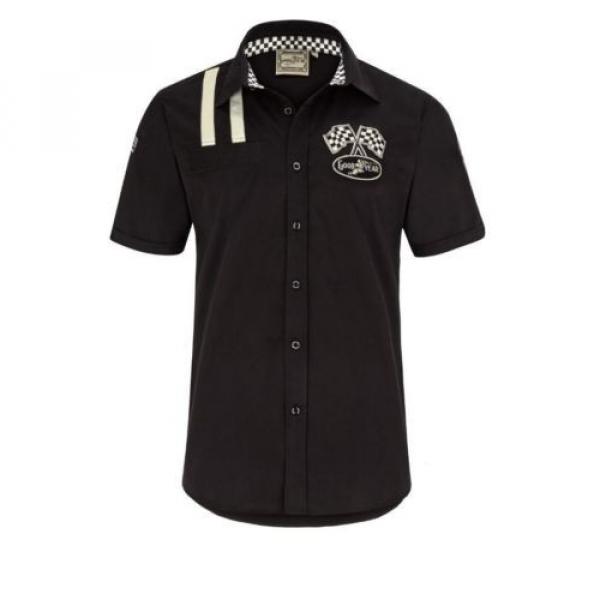 Goodyear Shinrock Hemd schwarz Rockabilly Custom Grease Shirt black #1 image