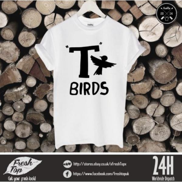 T-Birds T Shirt John Travolta Grease Rydell High Stag Movie Fancy Dress Tbirds #3 image