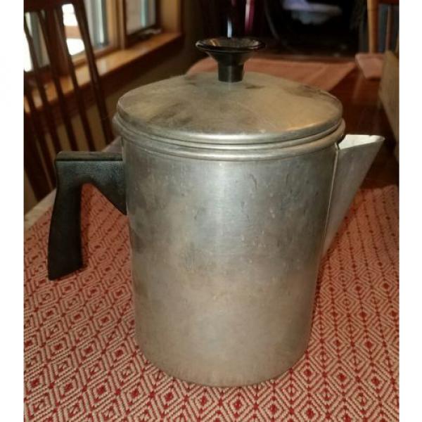Vintage Foley Aluminum &amp; Bakelite Grease Can With Strainer~ Coffee Pot Shaped #2 image
