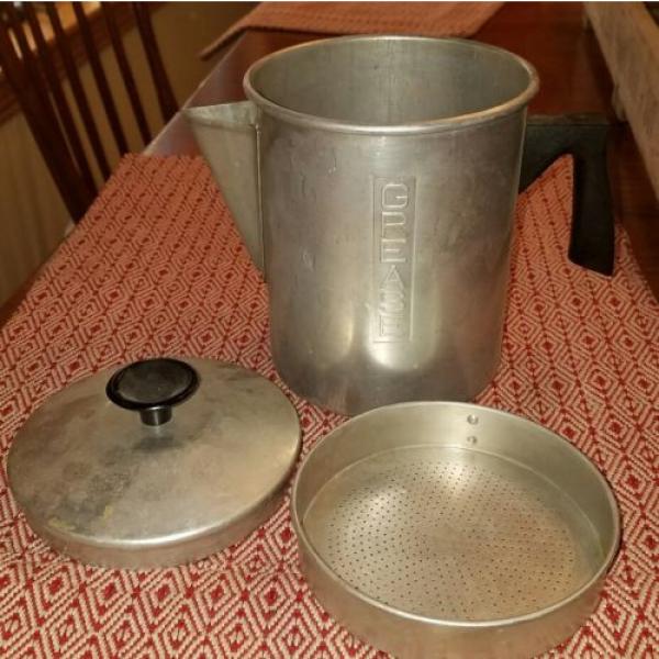 Vintage Foley Aluminum &amp; Bakelite Grease Can With Strainer~ Coffee Pot Shaped #3 image