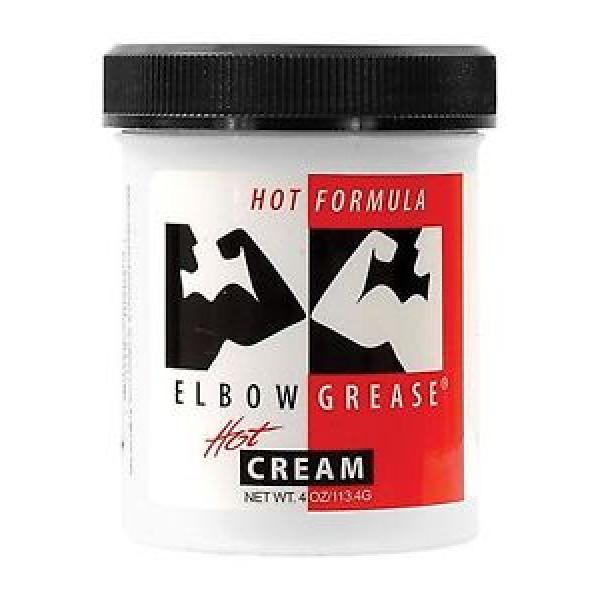 Elbow Grease Hot Lubricant - Cream-Based Male Warming Personal Lube 4 Oz Jar #1 image