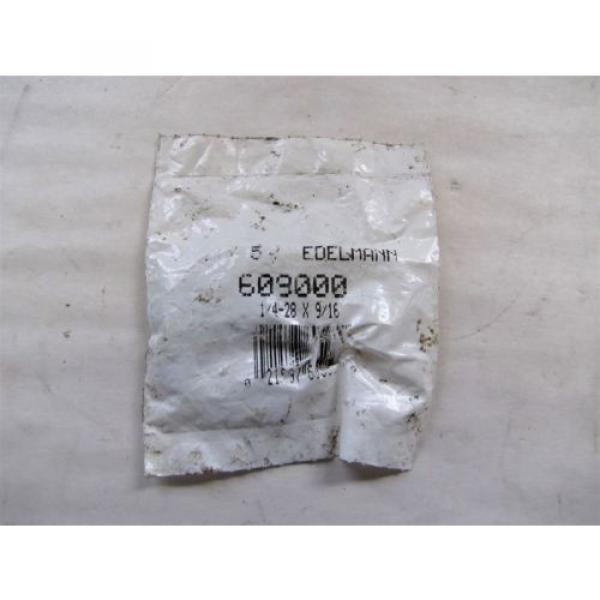 NOS PKG OF 5 EDELMANN 60900 1/4-28 X 9/16 GREASE FITTINGS #3 image