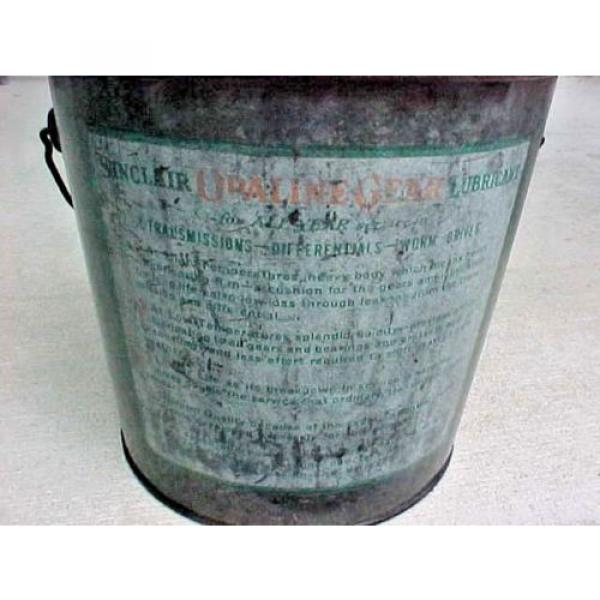 Vintage Sinclair Oil 14 Qt. Galvanized Grease Bucket #3 image