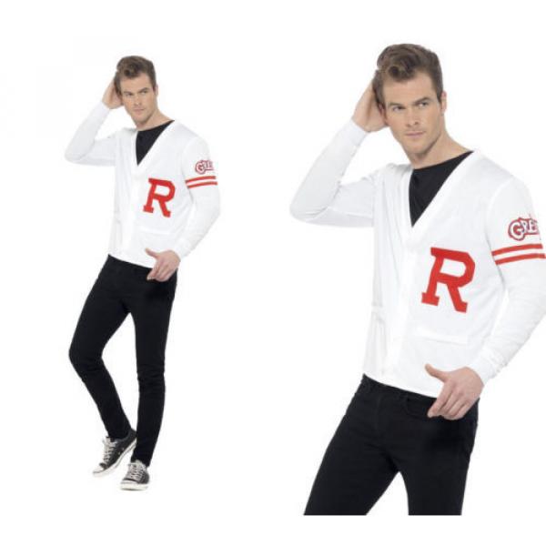 Grease Rydell Prep Costume Mens Jock Style Fancy Dress Outfit M,L #1 image