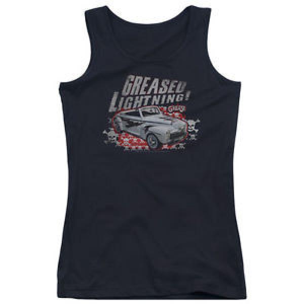 Grease Greased Lightening Juniors Tank Top Shirt BLACK #1 image