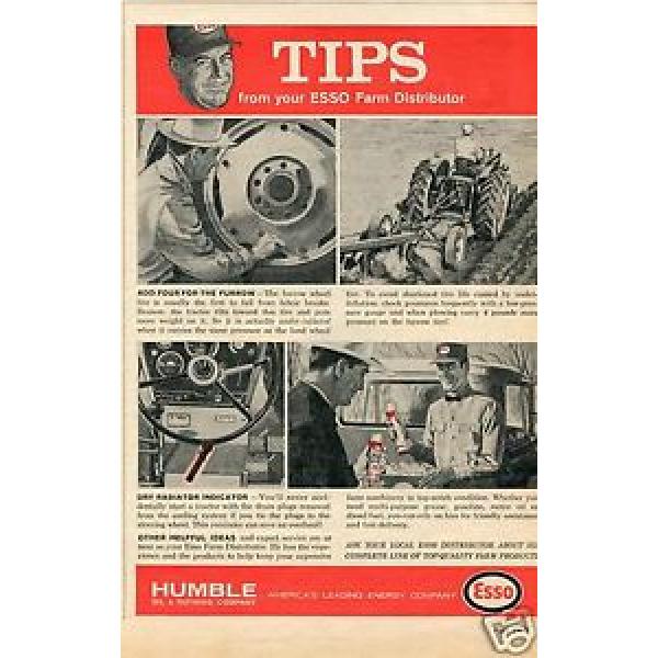 1965 Print Ad of Esso Humble Oil &amp; Refining Co Tractor Grease Farm Distributor #1 image