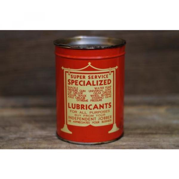 Vintage 1930&#039;s Dark Axle SUPER SERVICE LUBRICANT Grease Can APPLETON, WISCONSIN #3 image