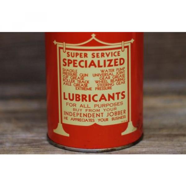 Vintage 1930&#039;s Dark Axle SUPER SERVICE LUBRICANT Grease Can APPLETON, WISCONSIN #4 image