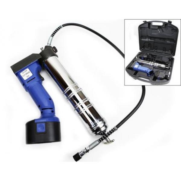 12V Cordless Grease Gun 7500PSI 30” High Pressure Hose 2 Battery quick charger #2 image