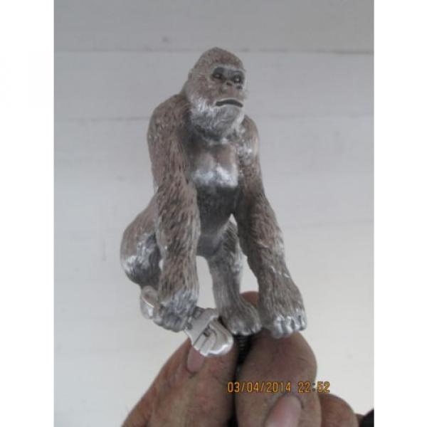 grease monkey with monkey wrench, gorilla, ratrod,car hood ornament mascot #5 image
