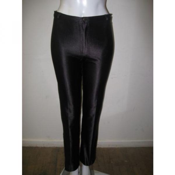 DEADSTOCK Vintage Le Gambi Spandex Shiny Disco Pants Grease Size 29 #3 image
