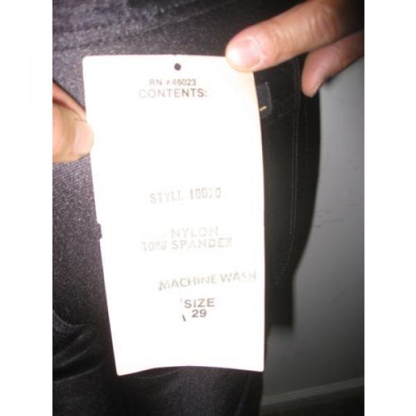 DEADSTOCK Vintage Le Gambi Spandex Shiny Disco Pants Grease Size 29 #5 image