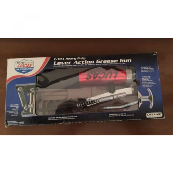 Lucas New  3 Way Loading 14 oz Grease Gun X-tra Heavy Duty Lever Action #1 image
