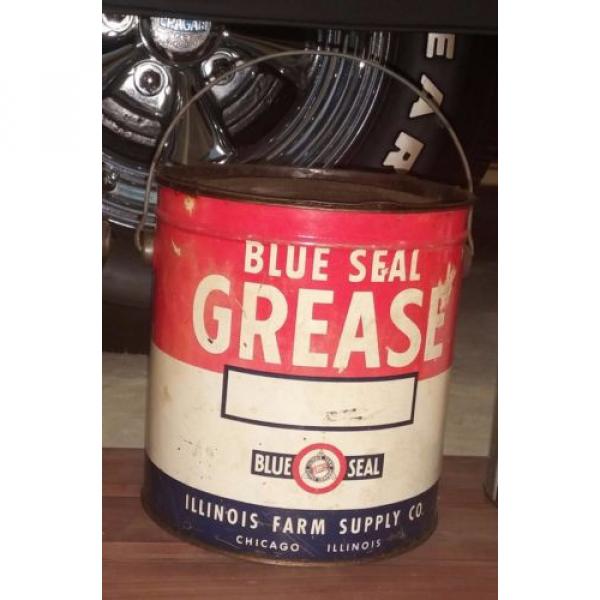 Illinois Farm Supply - Blue Seal Grease - 10 pound can - oil gas sign globe FS #1 image
