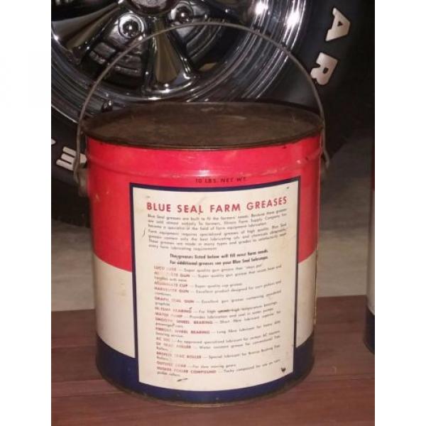 Illinois Farm Supply - Blue Seal Grease - 10 pound can - oil gas sign globe FS #2 image