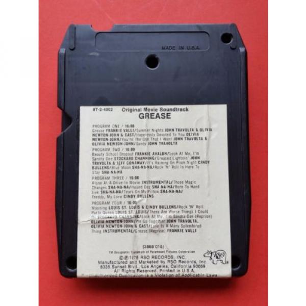 GREASE Soundtrack 8 Track Tape 8T 2 4002 #2 image