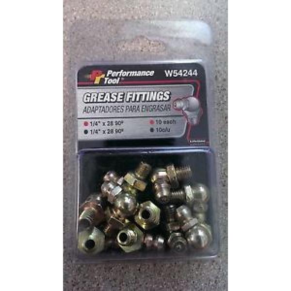 WILMAR 10 PK GREASE FITTINGS 1/4&#034; x 28 90 DEGREE W54244 #1 image