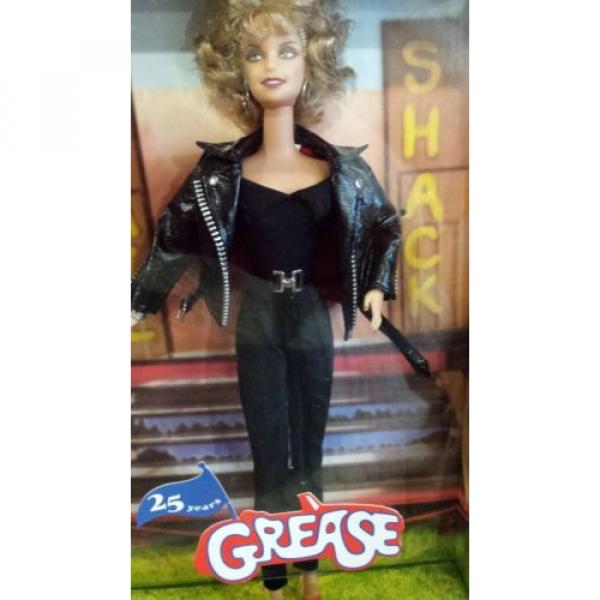 GREASE Sandy Black Leather 25th Anniversary Barbie Doll Olivia Newton John 1996 #1 image
