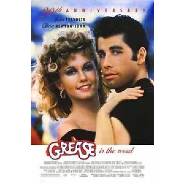 GREASE - 20th Ann - 1997 orig 27x40 rolled movie poster JOHN TRAVOLTA, OLIVIA #1 image